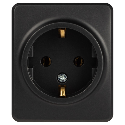 Розетка ЭРА Эксперт 11-2203-05 2P+E Schuko IP20 16A-250В ОУ антрацит