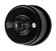 BIRONI Лизетта Керамика Черный Выключатель перекрестный 1-кл