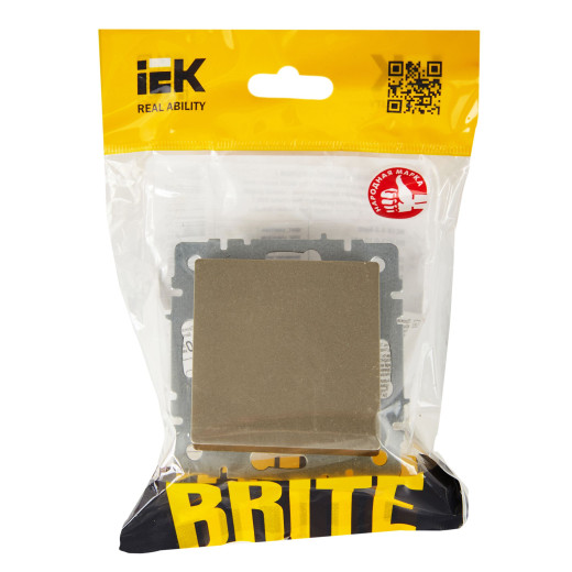 BRITE Выключ. 1-кл. перекр. 10А ВС10-1-3-БрШ шамп. IEK