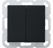 Gira Кнопочный 2-клавю переключатель 2- местн