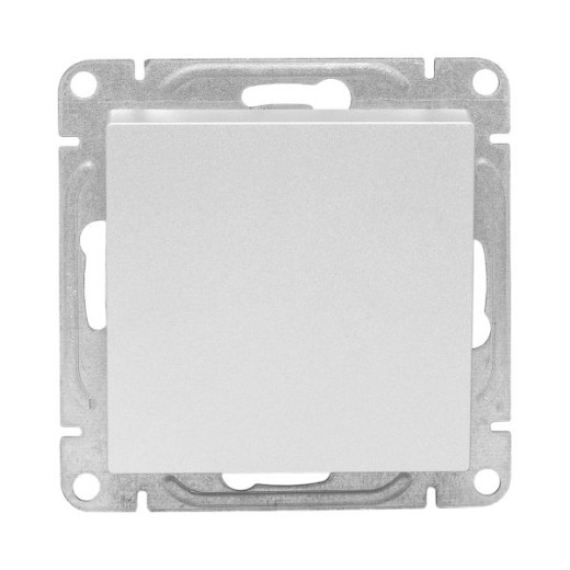 Механизм выключателя, одноклавишный, перекрёстный, алюминий Эпика EKF