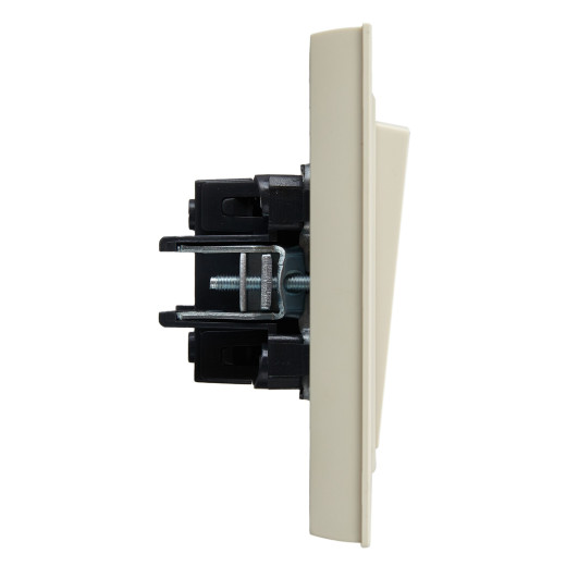 BRITE Выключ. 1-кл. 10А в сб. ВСР10-1-0-БрКр беж. IEK