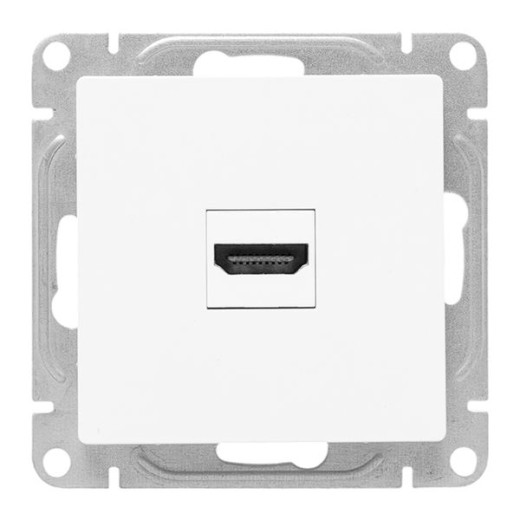 Механизм розетки HDMI, белый Эпика EKF
