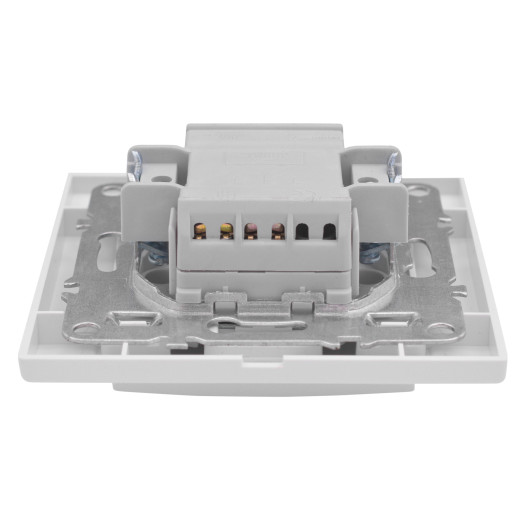 Минск Выключатель 1-клавишный СП с индикатором,10А, белый EKF Basic