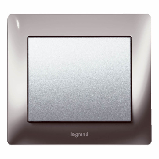 Рамка - Galea Life - 1 пост - металлическая - Black Nickel