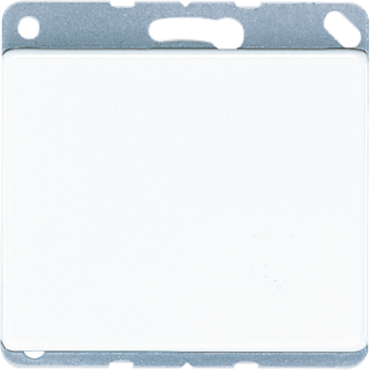 Крышка глухая с опорным кольцом, белая