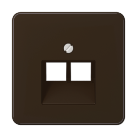 JUNG CD 500/CD plus Коричневая Накладка 2-ой наклонной ТЛФ/комп розетки