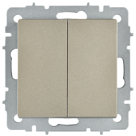 BRITE Выключ. 2-кл. перекр. 10А ВС10-2-3-БрШ шамп. IEK