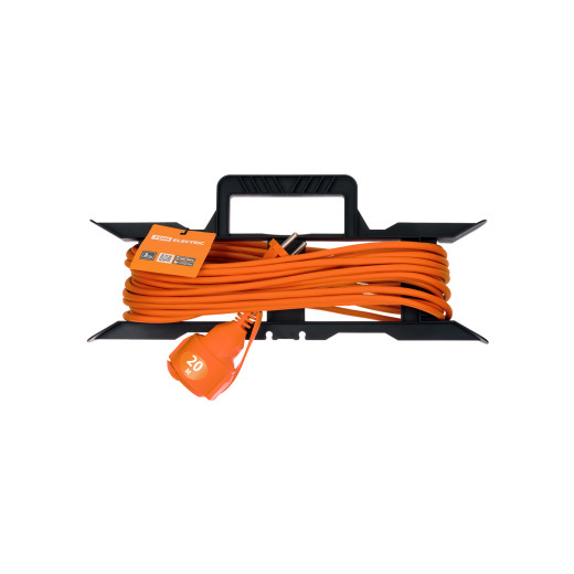 Удлинитель-шнур силовой на рамке УШ10 TDM (штепс. гнездо, 20м ПВС 2х1,0)