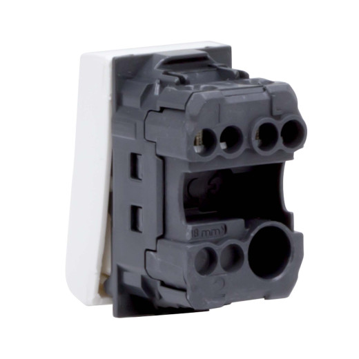 Выключатель однополюсный, Viva, 1 мод., белый