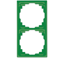 JUNG Рамка для инсталляции в кабельных каналах, 2-кратная зеленая