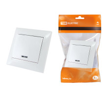 TDM Выключатель 1 кл. с подсветкой 10А белый 