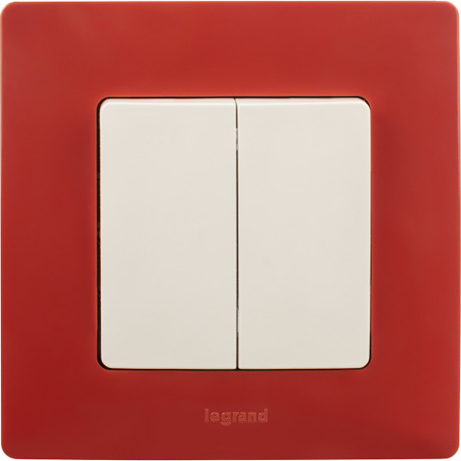 Рамка 1 пост - Legrand Etika - красный