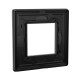 Рамка из алюминия 1 пост (2 мод.), Avanti, черная
