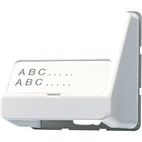 JUNG CD 500/CD plus Белый Корпус для разъемов с полем для надписи 23х59мм