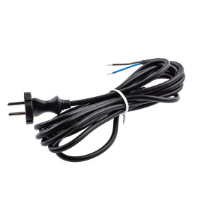 ЭРА Шнур сетевой с вилкой  UX-2x0,75-3m-B 3м ПВС 2x0,75мм2 черный