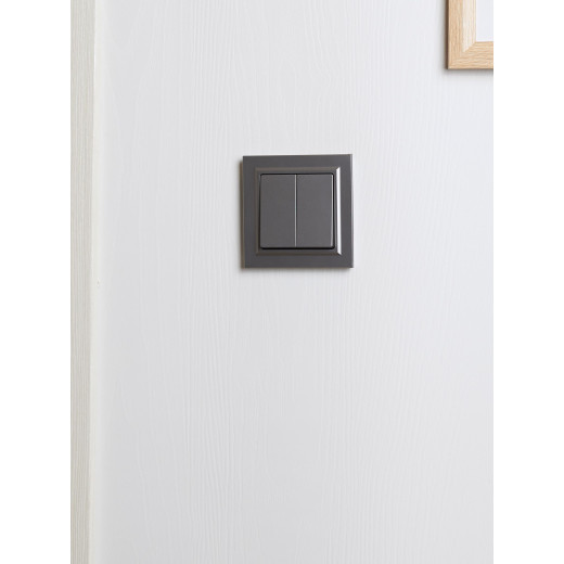 BRITE Рамка 1-мест. РУ-1-БрС сталь IEK