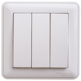 Systeme Electric Wessen 59 Бел Выключатель 3-клавишный, 10АХ (в сборе)