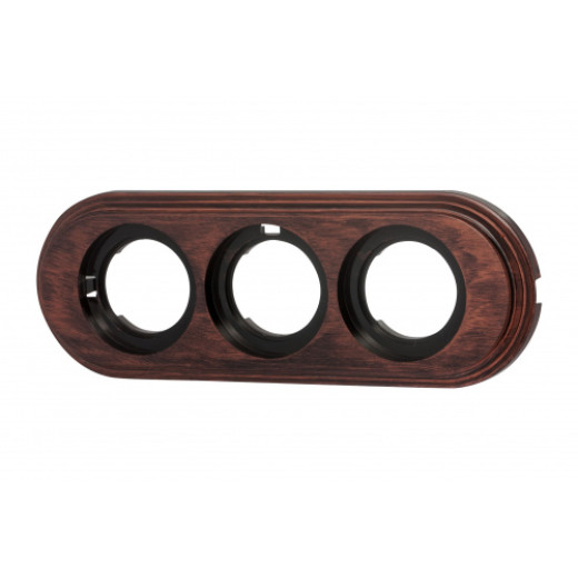 Медный век Рамка 3-х постовая пластик