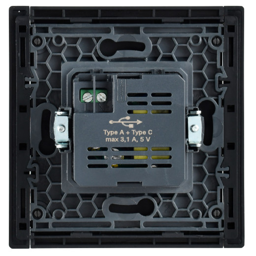 FORTE&PIANO Роз. USB A+C 3,1А FP350 сер. IEK