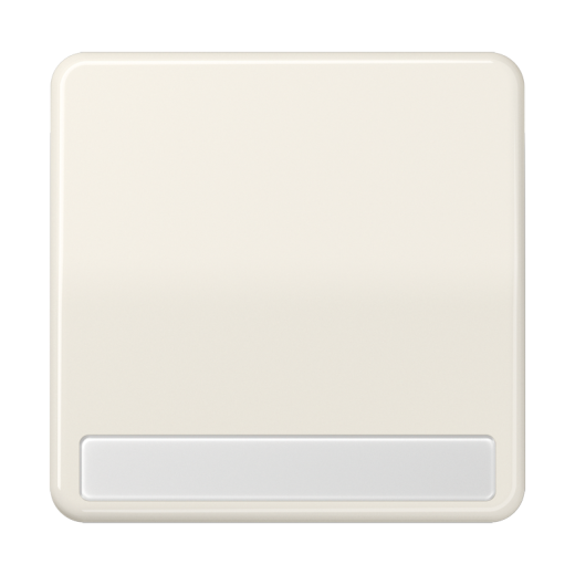 Клавиша для выключателя и кнопки, с полем для надписи, слоновая кость