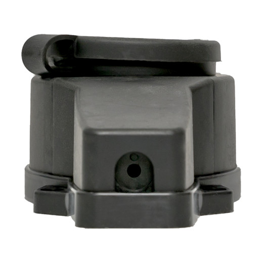 Роз. (колодка) двухмест. с защит. крышками каучуковая 230В 2P+PE 16A IP44 EKF Марс