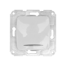 KRANZ DEA Выключатель 1кл (инд) с/у 10А меx. Бел