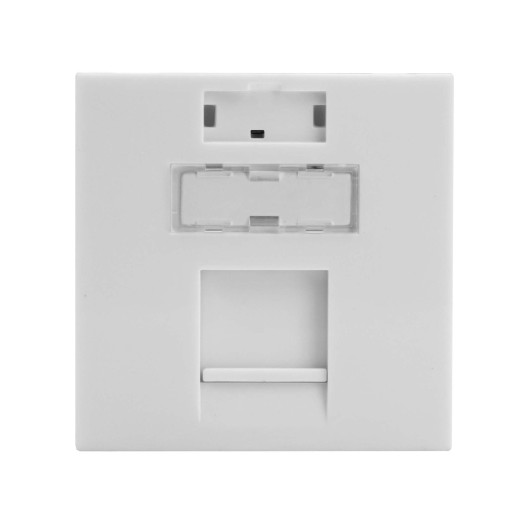 Вставка 45x45 для 1 модуля Keystone (аналог Mosaic), белый