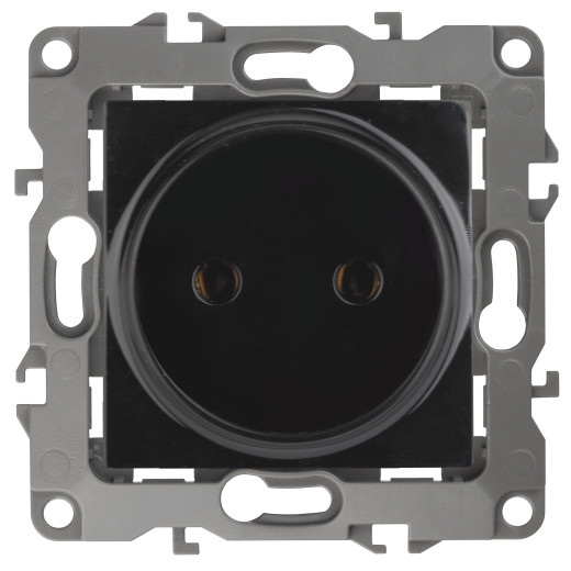 Розетка ЭРА Серия 12 12-2105-06 2P16A-250В IP20 чёрный