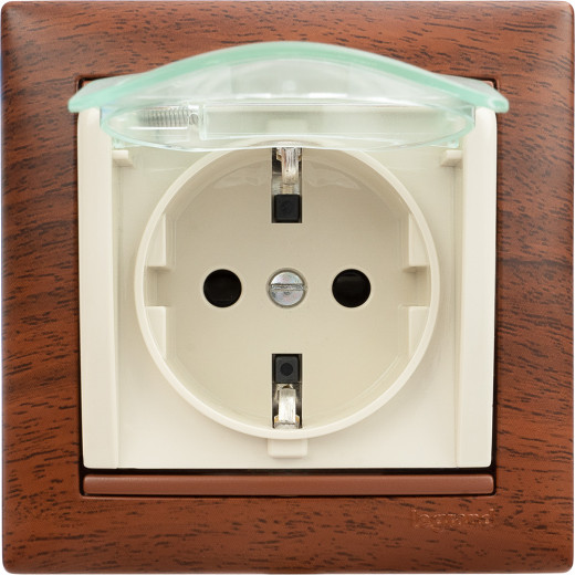 Рамка 1 пост - Legrand Valena - тонированное дерево