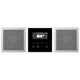 JUNG Смарт радио DAB+, стерео черный/алюминий