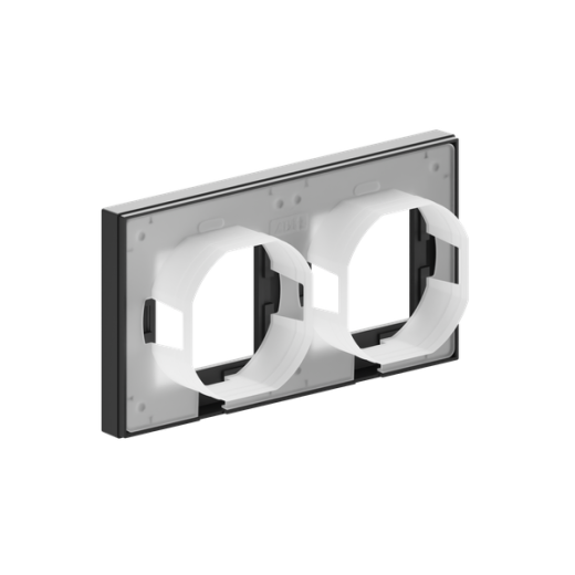 2 - местная рамка, IP44, чёрная, пластик Эпика EKF