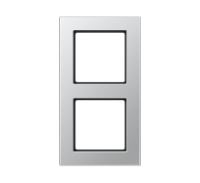 JUNG A550 Алюминий Рамка 2-ая для вертикальной и горизонтальной установки