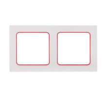 EKF PROxima Стокгольм Белый Линия красная Рамка 2-ая.