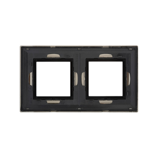 Рамка из металла 2 поста (4 мод.), Avanti, никелированная