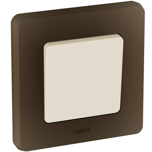 Выключатель одноклавишный - Legrand/Daccord Inspiria - 10АХ 250В безвинтовые зажимы - слоновая кость