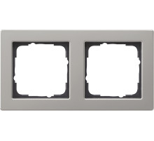 Gira E2 Сталь Рамка 2-ая