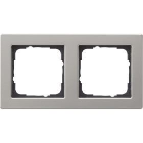 Gira E2 Сталь Рамка 2-ая