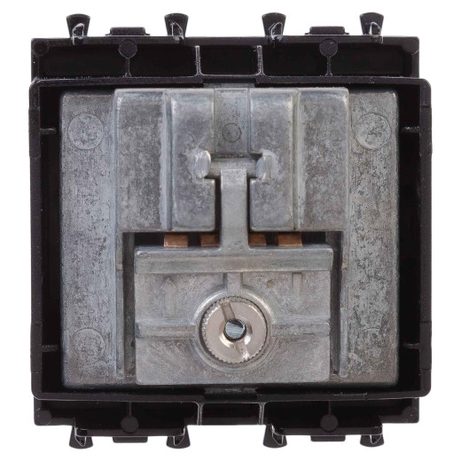 Розетка TV-FM-SAT модульная, Avanti, черный квадрат, 2 модуля