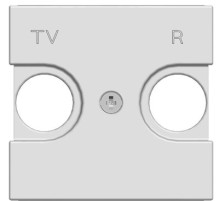 ABB NIE Zenit Бел Накладка для TV-R розетки, 2 мод