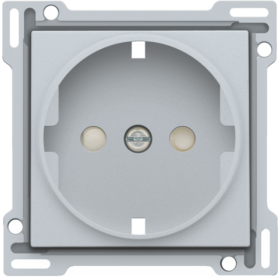 Niko Серебро Накладка розетки с шт., с/з