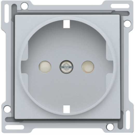 Накладка розетки с шт., с/з, серебро