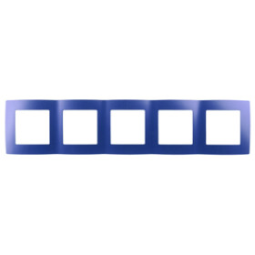 ЭРА 12-5005-29 Рамка на 5 постов, Эра12, ультрамарин (10/100/1600)