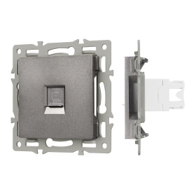 Arlight Механизм компьютерной розетки SCT-MPC1-PL-GR (RJ-45, CAT6) (-)