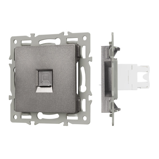 Механизм компьютерной розетки SCT-MPC1-PL-GR (RJ-45, CAT6) (Arlight, -)