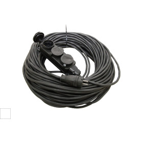 TDM Удлинитель-шнур силовой каучук УШз16-103 IP44 3 гнезда с/з, 40м КГ 3х1,5