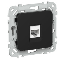 FLITE Роз. комп. RJ45 кат.6 UTP РК6-1-0-ФлЧ чер. IEK