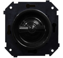 BIRONI Шедель Пластик Черный Выключатель проходной 1-кл ( скрытый монтаж)