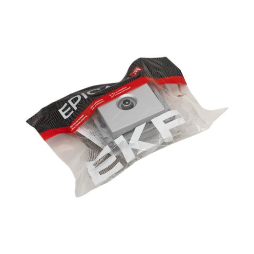 Механизм розетки TV, проходная, алюминий Эпика EKF