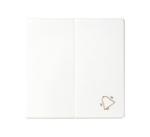 Simon 82 Белый Комплект накладок (2 шт) с пиктограммой 